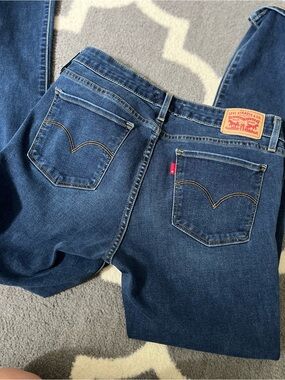 Levi's 711 Skinny Dark Blue Denim Jeans size29 in excellent condition
